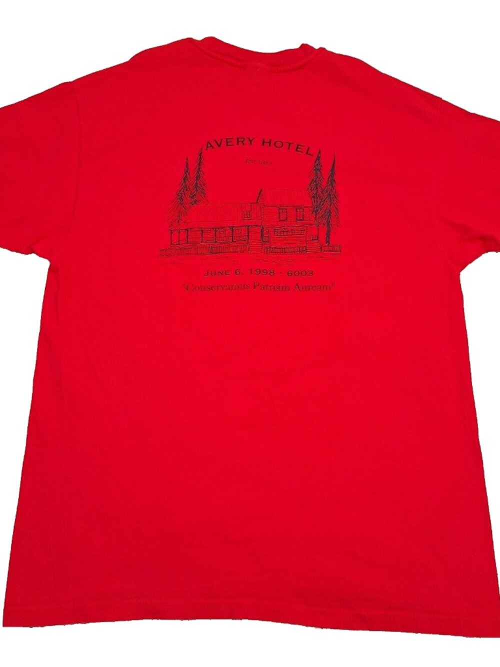 Vintage 90s E Clampus Vitus Matuca Clamper T-Shirt Mens XL, Avery Hotel Red